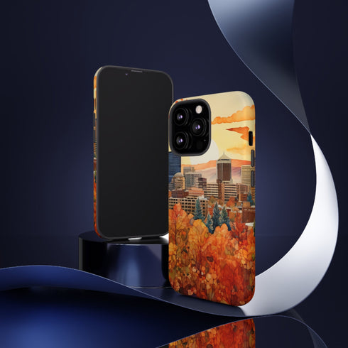 An Urban Autumn Overlook - Impact Resistant Phone Case